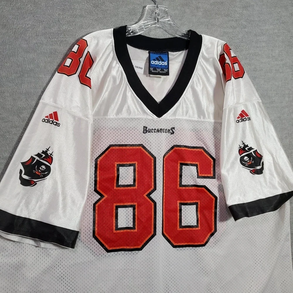 VINTAGE Tampa Bay‎ Buccaneers Men Jersey 2XL White adidas Logo Karl Williams 86